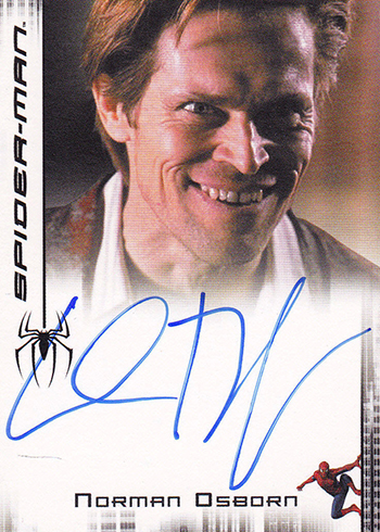 2007 Rittenhouse Spider-Man 3 Willem Dafoe Autograph