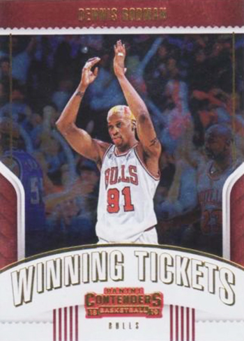 aldrig etik lever Michael Jordan Appears on 2018-19 Contenders Dennis Rodman Card