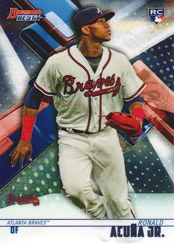 Ronald Acuna Jr. Braves Autographed 2019 Bowman #78 Baseball Card –