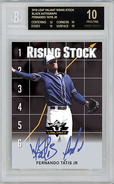 2018 Leaf Valiant Baseball Rising Stock BGS