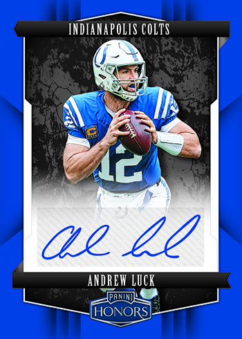 2018 Panini Honors Football Base Signatures Blue