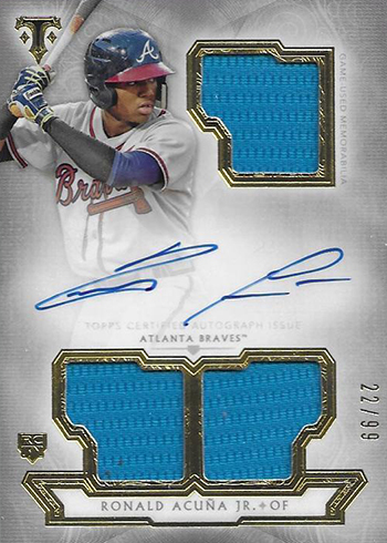 2018 Topps Triple Threads Ronald Acuna Rookie Card