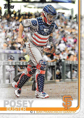 2019 Topps Series 1 #MLM-BP Buster Posey Game Used Jersey Relic