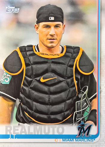  2019 Topps # 52 A J.T. Realmuto Miami Marlins