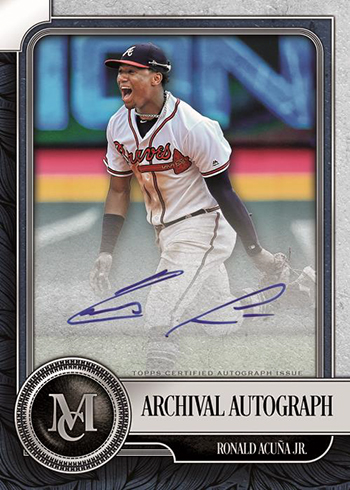 2019 Topps Museum Collection Baseball Archival Autograph