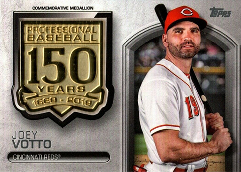 2019 Topps Series 1 Baseball 150 Years of Professional Baseball Commemorative Medallions Joey Votto