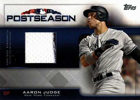 Aaron Judge 2019 Topps Series 1 Red Carpet Show Photo Variation 150 card  Yankees