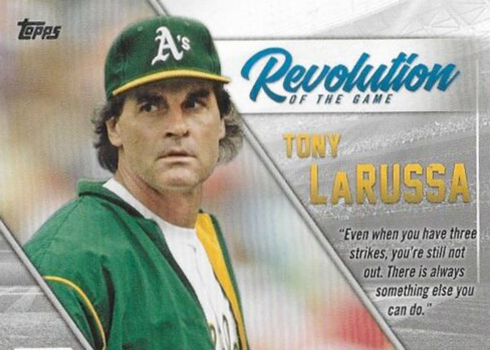 2019 Topps Series 1 Baseball Revolution of the Game Tony LaRussa