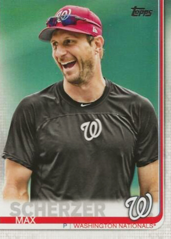 2019 Topps Series 1 Baseball Variations 344 Max Scherzer