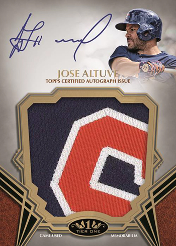 2019 Topps Tier One Baseball Prodigious Patches Atuograph