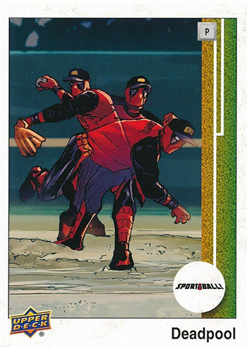 2019 UD Marvel DEADPOOL Sport Ball #9 Parody 1995 Mullet #560 Jose