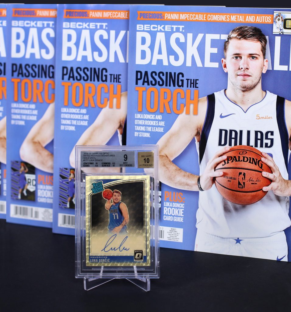 Collector Lands the 1/1 2018-19 Optic Luka Doncic Gold Vinyl