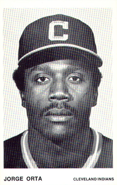 1980 Indians Team Issue Jorge Orta