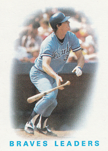 1986 Topps Braves Leaders Dale Murphy