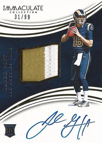 2016 Immaculate Collection Jared Goff Rookie Card