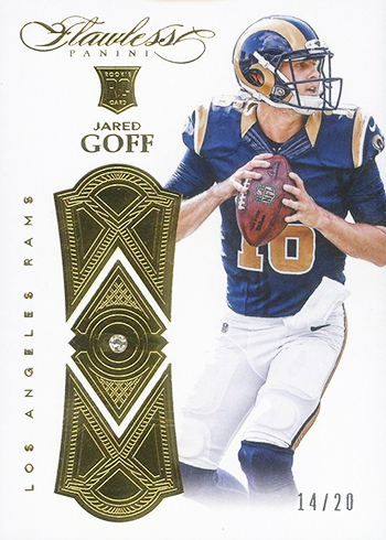 Jared Goff 2018 Panini XR Blue Jersey Number RAMS 16/199