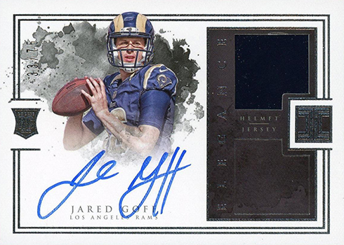 2016 Panini Impeccable Jared Goff Rookie Card