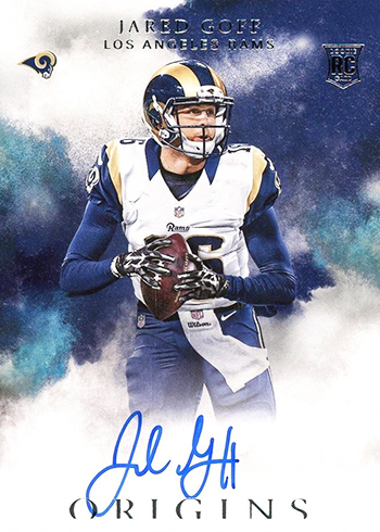 2016 Panini Origins Jared Goff Rookie Card Autograph