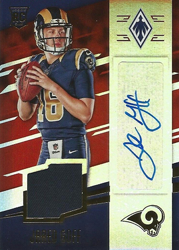 Jared Goff 2018 Panini XR Blue Jersey Number RAMS 16/199