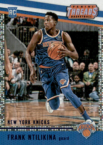 2017-18 Panini Threads Dazzle Blue Frank Ntilikina