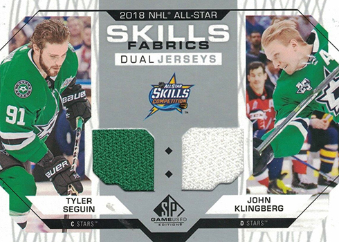 2020-21 UD SP GAME-USED JOHN CARLSON & BRADEN HOLTBY SKILLS DUAL