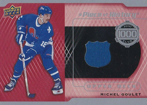 2018-19 Upper Deck Series 2 Hockey Piece of History 1000 Point Club Michel Goulet