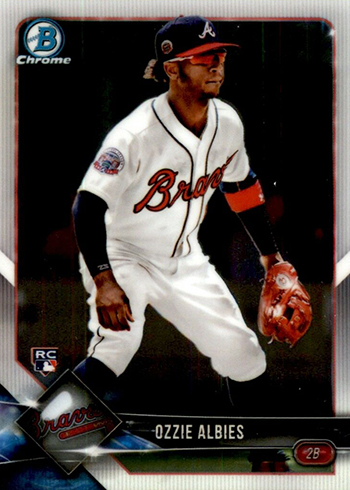 2018 Topps Baseball #276 Ozzie Albies Rookie Card