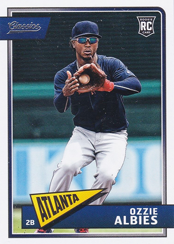 2018 Topps Baseball #276 Ozzie Albies Rookie Card