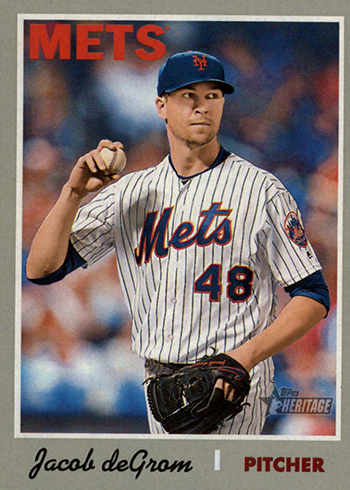 2019 Topps Heritage Clubhouse Relic (1:35) JD Jacob deGrom Mets