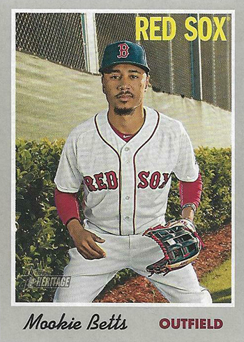 2023 Topps Heritage Clubhouse Collection Mookie Betts Gold Jersey Relic  #'d /99