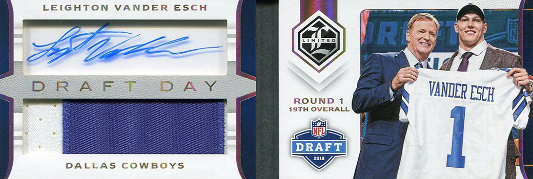 2018 Limited Football Draft Day Signature Booklets Leighton Vander Esch