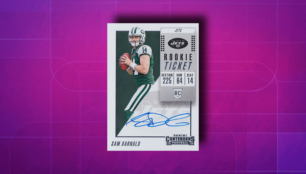 2018 Panini Contenders Draft Sam Darnold autograph rc Printing Plate #D1/1  *76783 - Sportsnut Cards