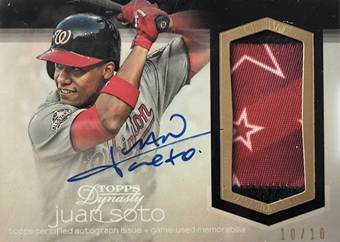 2) Juan Soto 2017 Bowman #BD-162, 2018 Topps Now #279 Rookie Card Lot —  Rookie Cards