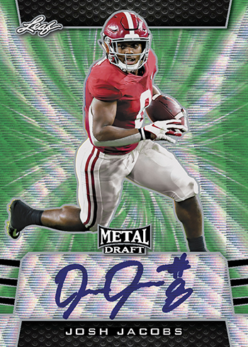 2019 Leaf Metal LIL'JORDAN HUMPHREY Pink Prismatic Auto RC 12/20 Patriots  WR