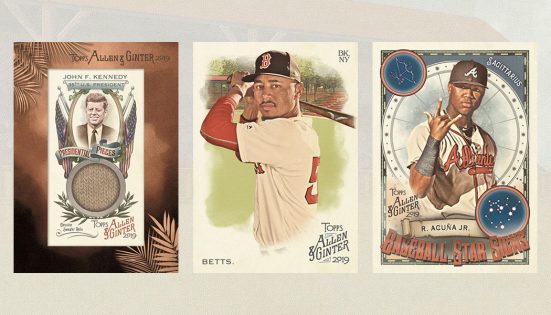 2019 Topps Allen & Ginter #FSRB-MB Mookie Betts Game Used Jersey