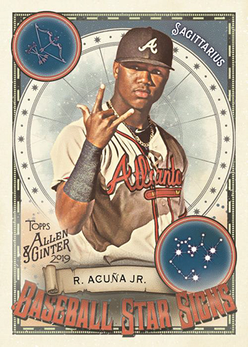 2019 Topps Allen and Ginter Baseball Star Signs