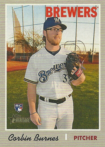 2019 Topps Heritage SP ACTION Variation #387 LUIS URIAS Padres RC 
