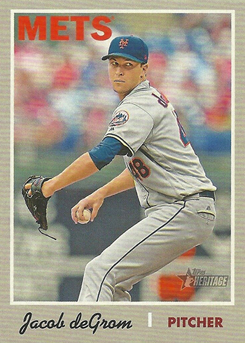 2019 Topps Heritage Clubhouse Relic (1:35) JD Jacob deGrom Mets