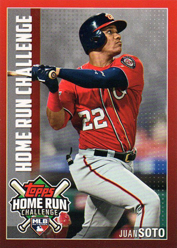 2019 Topps Home Run Challenge Juan Soto