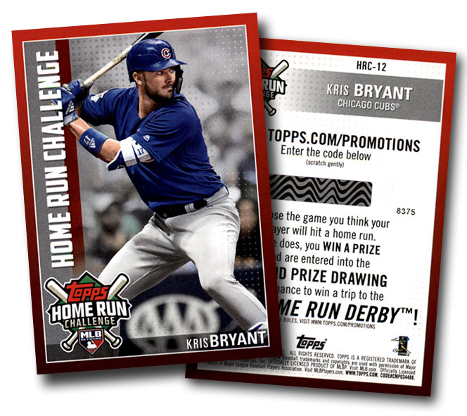 2019 Topps Home Run Challenge Kris Bryant