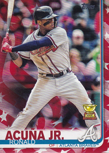 2019 Topps Series 1 Baseball Independence Day Ronald Acuna Jr