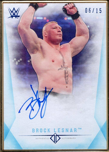 2019 Topps WWE Transcendent Brock Lesnar Autograph Blue