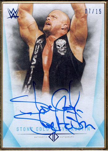 2019 Topps WWE Transcendent Stone Cold Steve Austin Autograph Blue