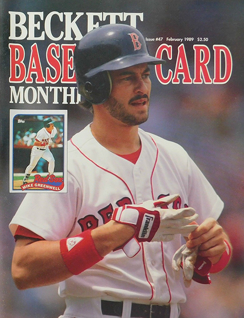 Mike Greenwell - Boston Red Sox - Beckett Baseball Card Monthly Magazine -  #47 - February 1989 - Back Cover: Kirk Gibson (Los Angeles Dodgers) at  's Sports Collectibles Store