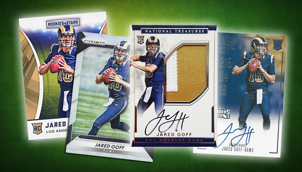  2018 Score Color Rush #18 Jared Goff Los Angeles Rams Football  Card : Collectibles & Fine Art