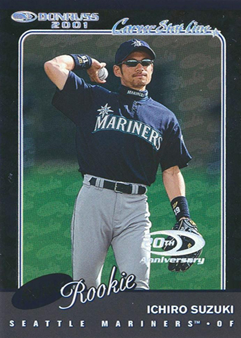 ICHIRO SUZUKI 2016 Donruss Optic 82 Aqua Parallel Baseball 