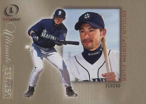 ICHIRO SUZUKI 2016 Donruss Optic 82 Aqua Parallel Baseball 