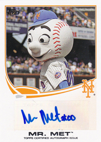  2021 Topps Opening Day Mascots #M-3 Mr. Met New York