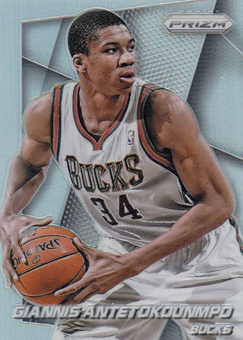 2014-15 Panini Prizm Silver Prizms Giannis Antetokounmpo