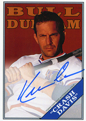 2016 Topps Archives Bull Durham Autographs Kevin Costner